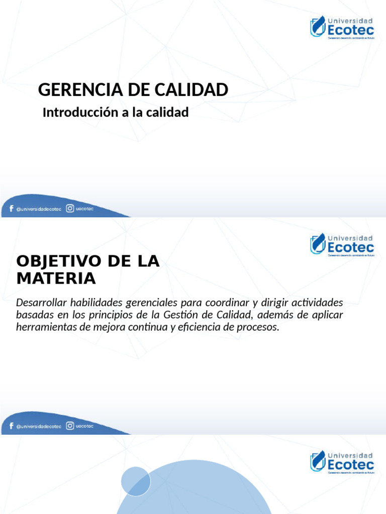 Gerencia de Calidad: Mejora Continua y Más | PDF | Calidad (comercial ...