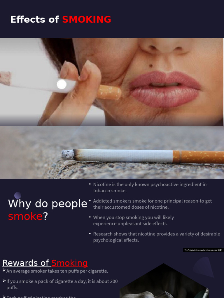 Effects of Smoking - Biology | PDF | Nicotine | Tobacco Smoking