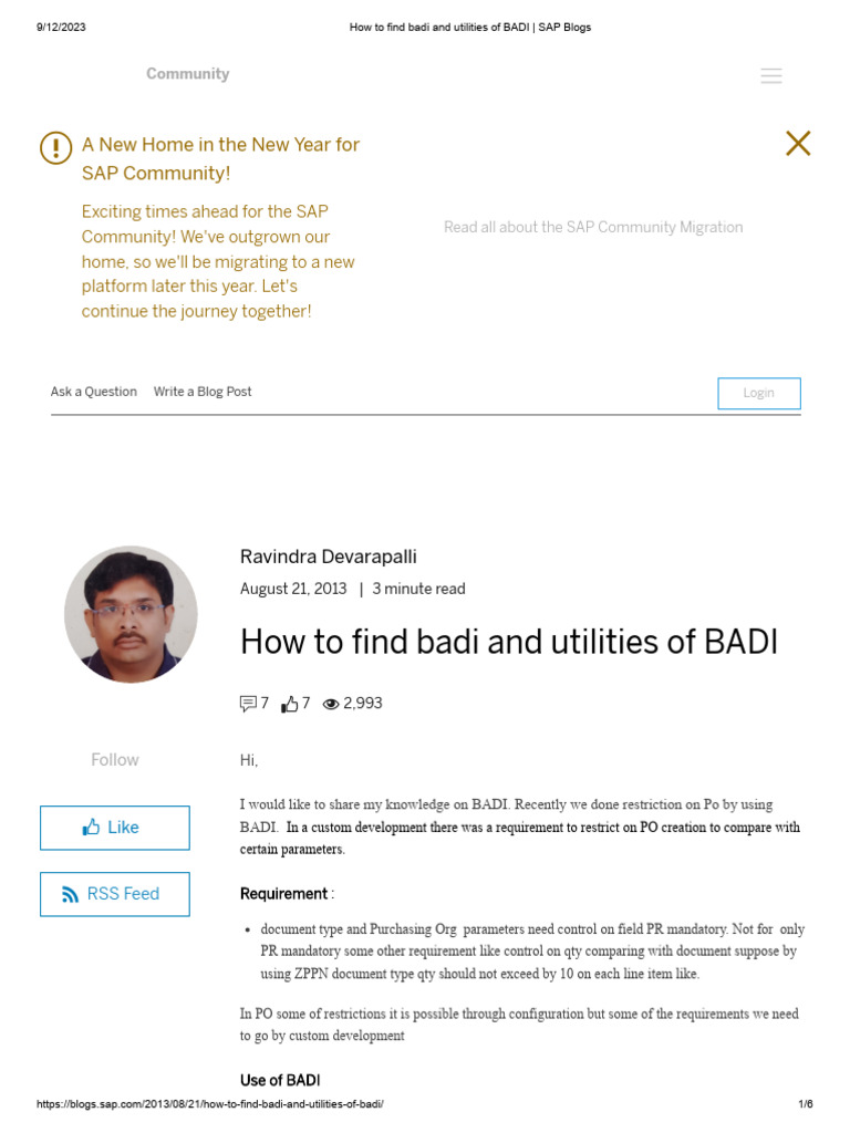 Finding and Using BADI in SAP | PDF | Information Technology | Software