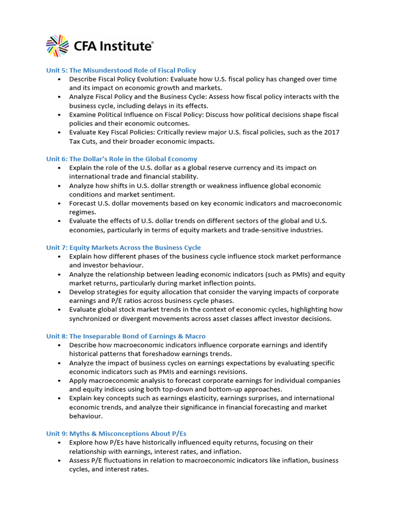 CFA Practical Skills Modules 2026-27 18 | PDF | Macroeconomics | Fiscal ...
