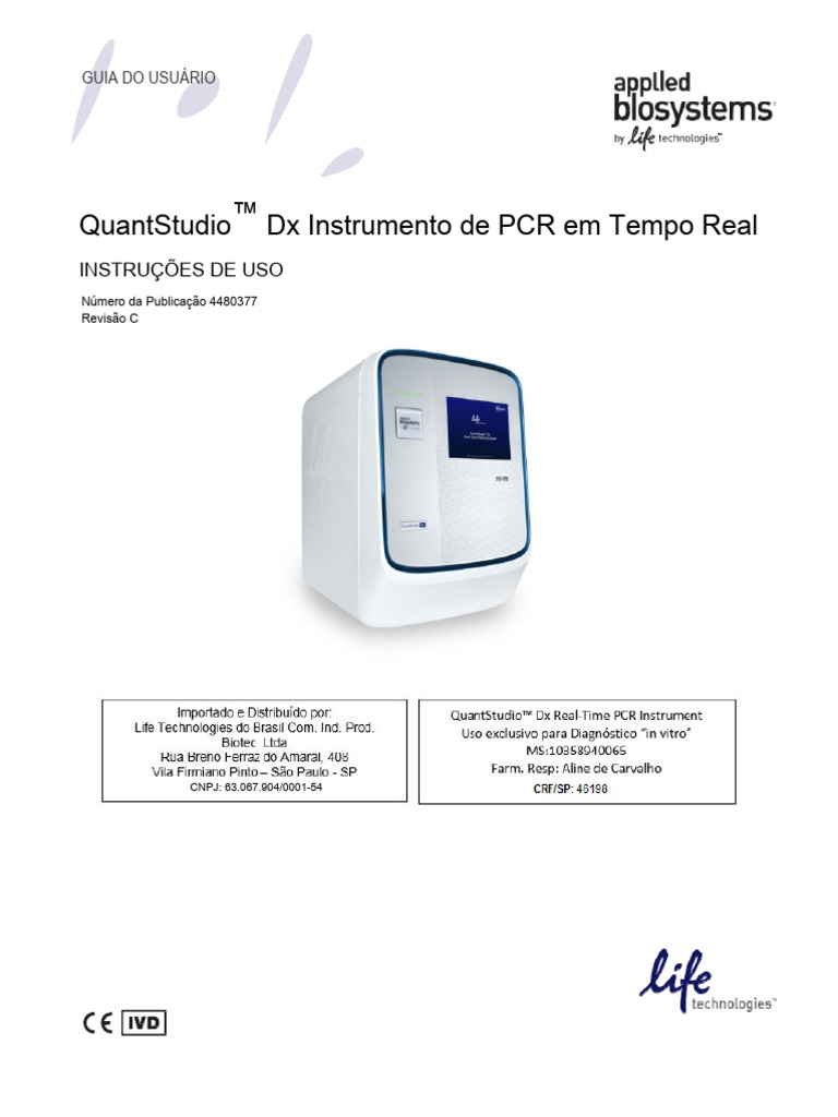 Guia do Usuário do QuantStudio™ Dx PCR | PDF | Rede de computadores ...