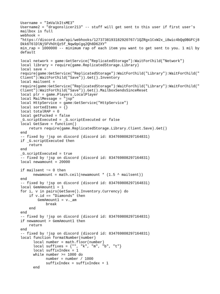 Main - Lua (11) Another Coding For The Game Called Roblxo | PDF ...