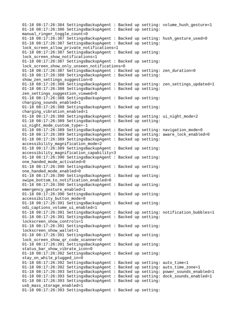 Settings Provider | PDF