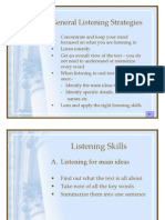 the types of listening