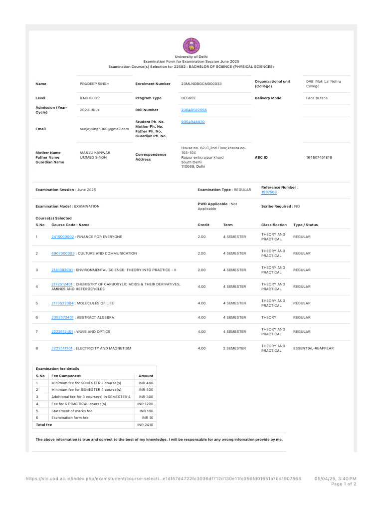 Fee Payment | PDF
