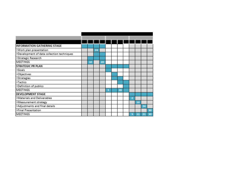 Calendar For PR Plan | PDF