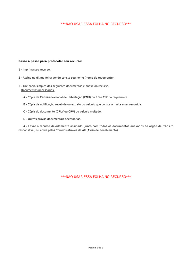 Recurso Andar No Acostamento | PDF | Tráfego | Administração pública