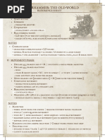 Warhammer Old World Reference Sheet | PDF | Military Operations | Warfare