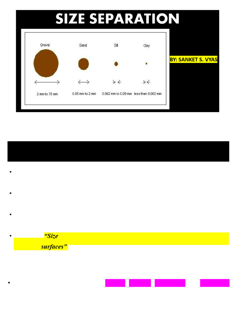 03 Sem-2 Size Separation PPTPDF | PDF | Tablet (Pharmacy) | Materials