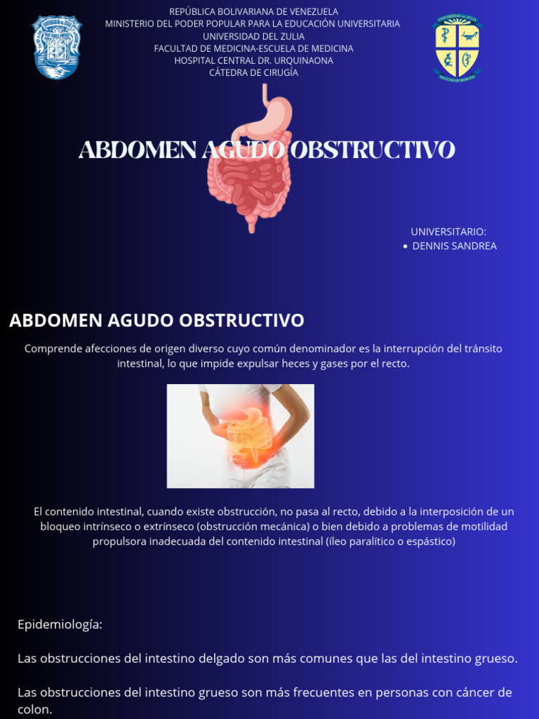 Abdomen Agudo Obstructivo | PDF | Abdomen | Intestino grueso