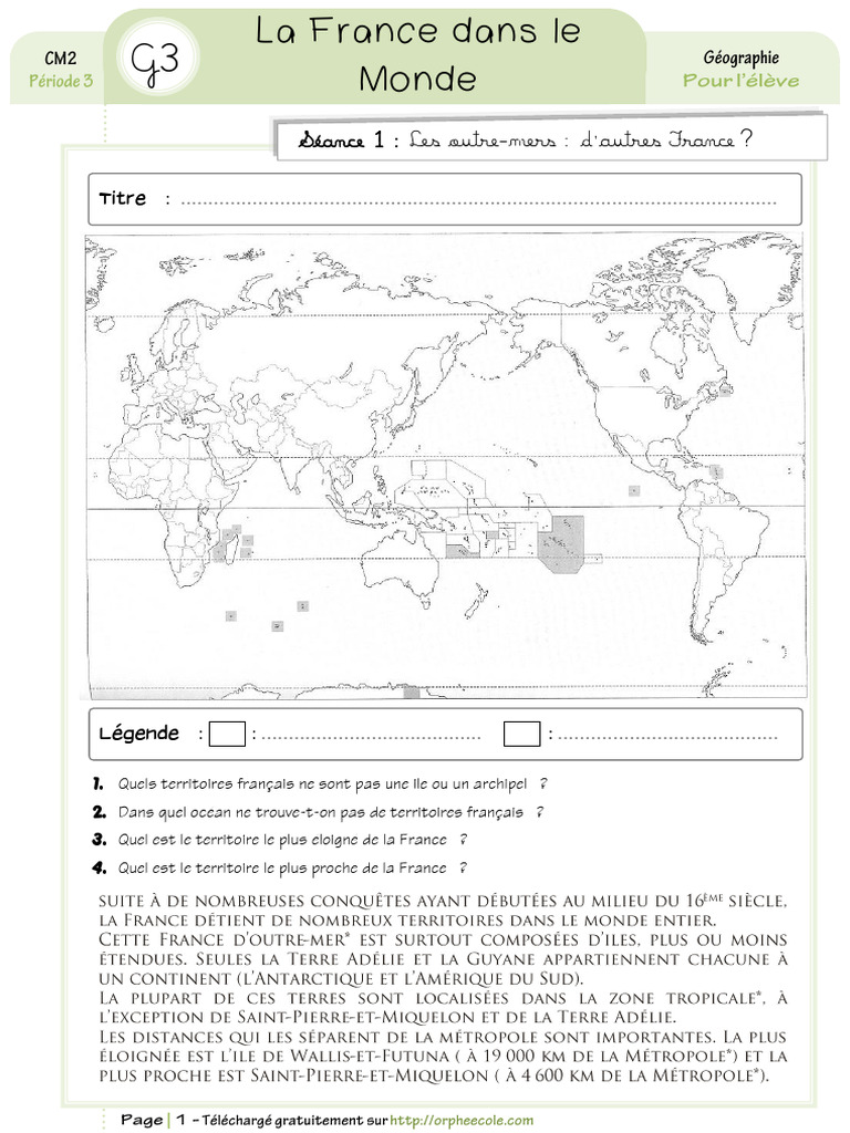 Territoires d'Outre-mer de la France | PDF | France