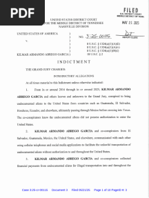 Kilmar Abrego Garcia Indictment