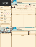 Crooked Moon - Character Sheet | PDF | Role Playing Games | Tabletop Games