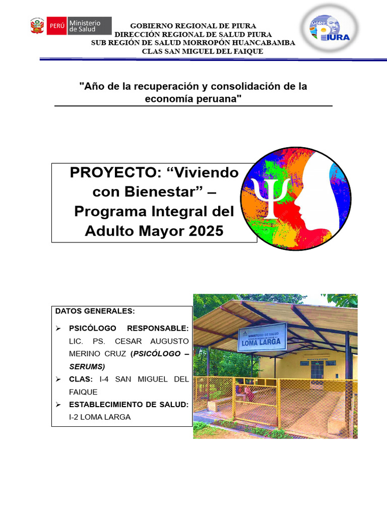 Programa Integral para Adultos Mayores | PDF | Vejez | Adultos