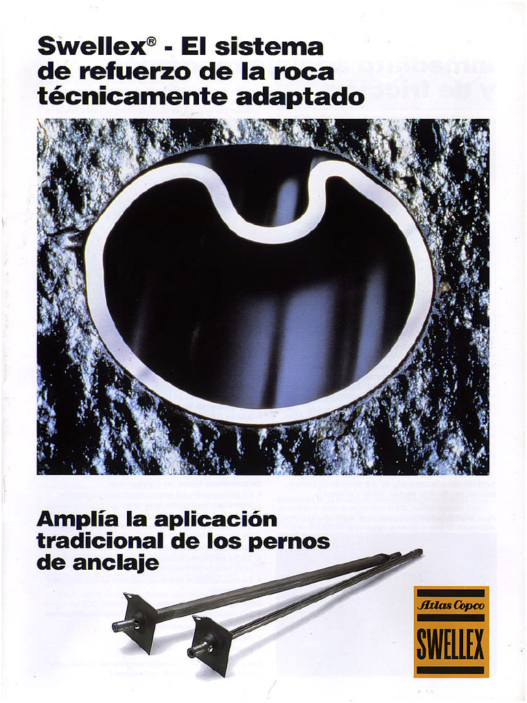 Atlas Copco 11.5 Swellex El Sistema de Refuerzo de La Roca Técnicamente ...