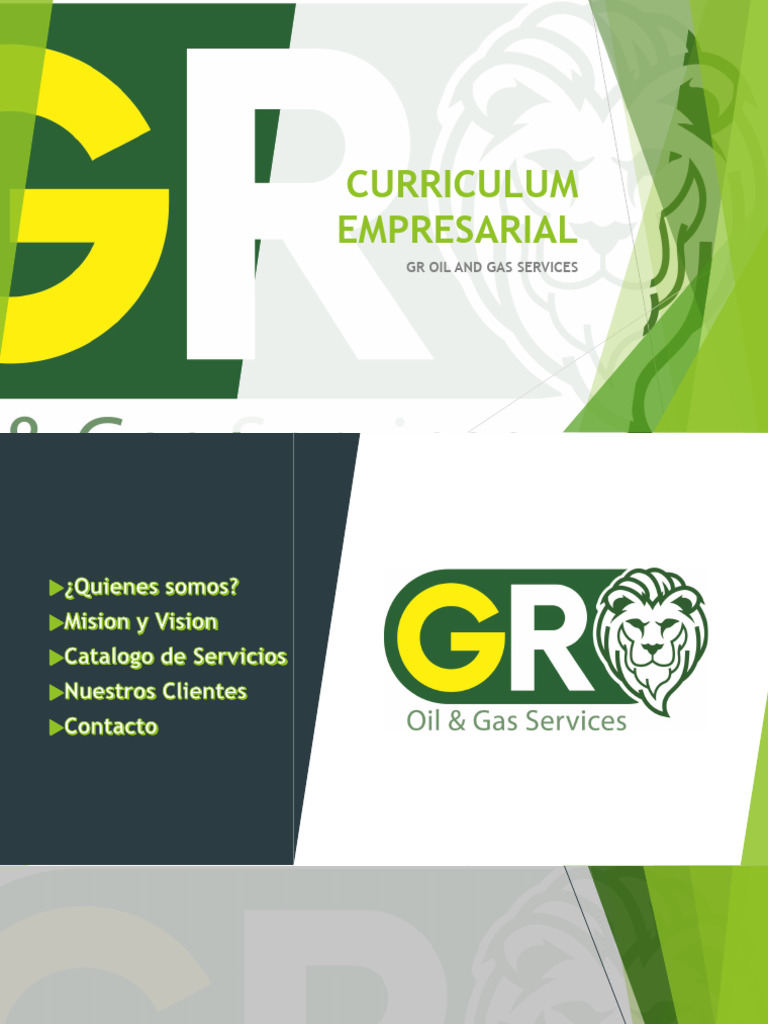 Catálogo de Servicios GR Oil and Gas | PDF | Agua | Agua potable