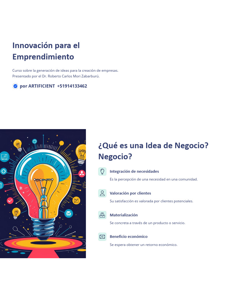 Innovacion para El Emprendimiento | PDF | Iniciativa empresarial | Business