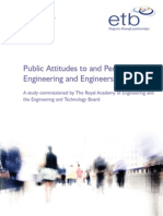 Public Attitude Perceptions Engineering Engineers 2007