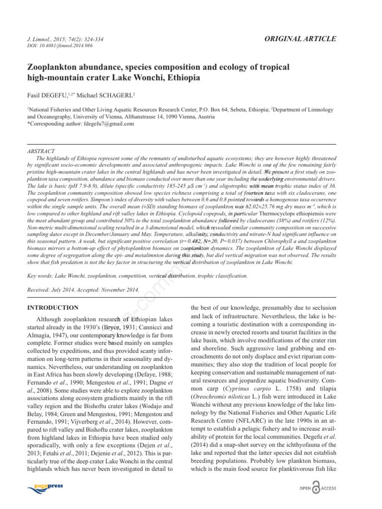 Zooplankton Abundance Species Composition and Ecology of 1ir7zq05pk ...