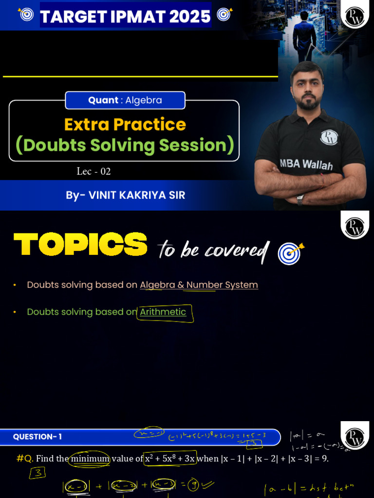 67c9b7bf038b087b552bfc28 - ## - Doubt Session 02 Class Notes | PDF ...