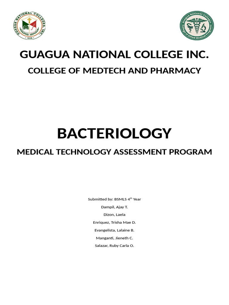 Bacteriology Overview for Medical Technology | PDF | Lipopolysaccharide ...