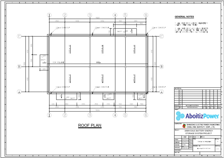 Eauc-0-A-203-11-06101-04-A-Roof Plan of Control Building-2025.05.12 | PDF