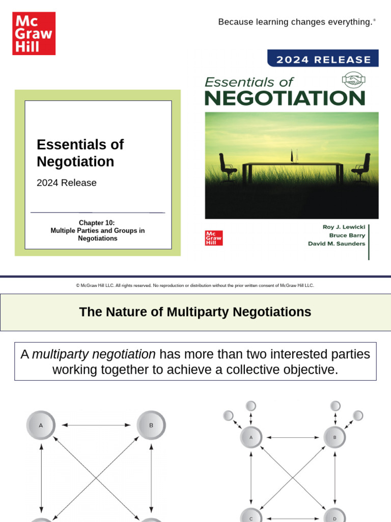 Lewicki Eon 2024rel Chap10 PPT Access | PDF | Negotiation | Consensus ...