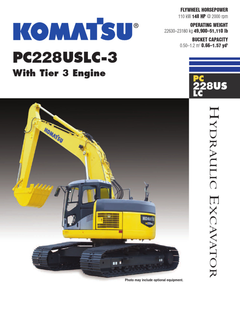 Komatsu Pc228uslc 3 Catalogue2 | PDF | Motor Oil | Pump