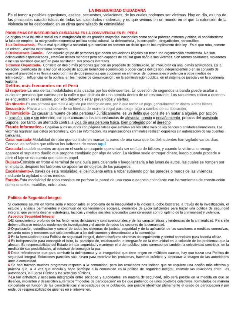 Prevencion de Seguridad Ciudadana | PDF | Violencia | Violación