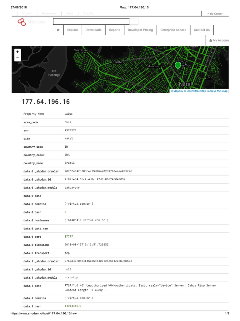 TCP Port 37777 on Dahua DVR | PDF | Networking Standards ...
