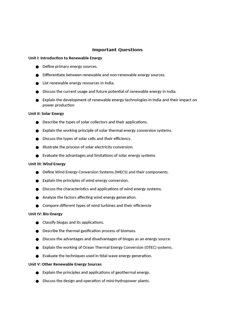 Comprehensive Guide to Renewable Energy | PDF | Energy Development ...