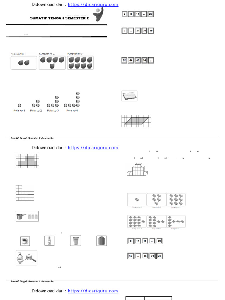 Soal Sumatif Matematika Kelas 4 | PDF