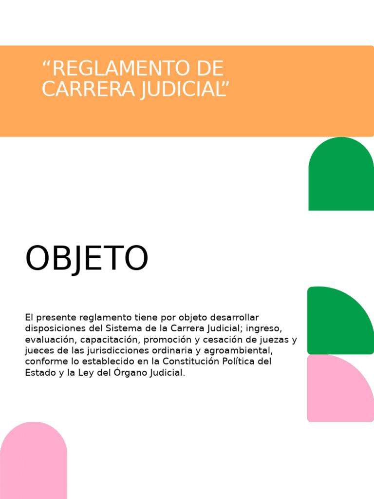 Reglamento de la Carrera Judicial | PDF | Judicaturas | Juez