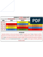 Tutorias de Semana Santa