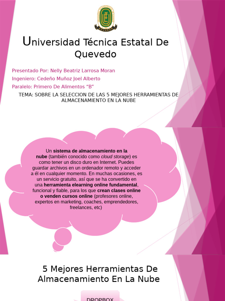 5 Herramientas de Almacenamiento | PDF | Computación en la nube | Internet