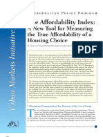 The Affordability Index: A New Tool For Measuring The True Affordability of A Housing Choice