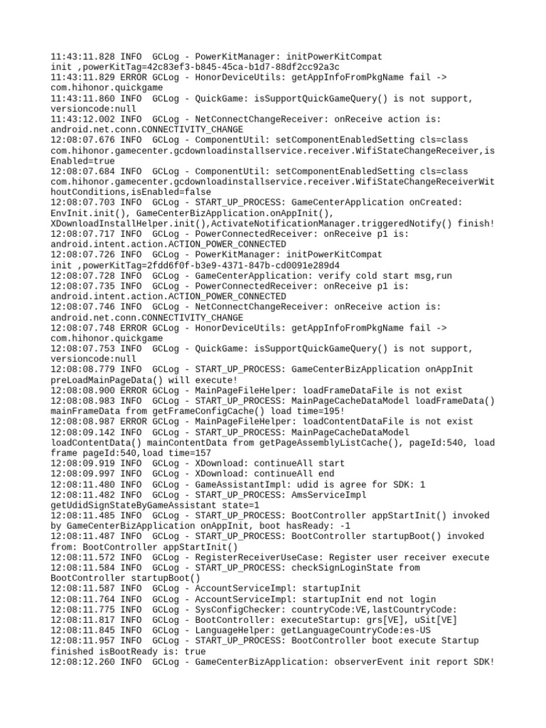 Honor Device Log Analysis Report | PDF | Data Management | Networking ...