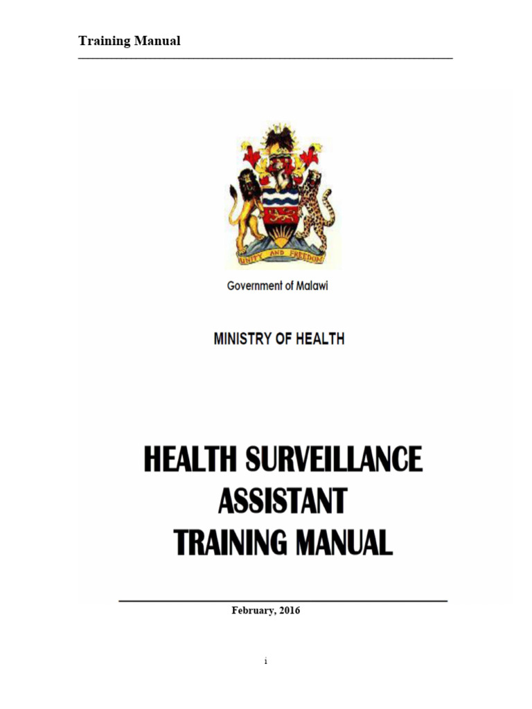 Health Surveillance Assistant Training Manual | PDF | Health Care ...