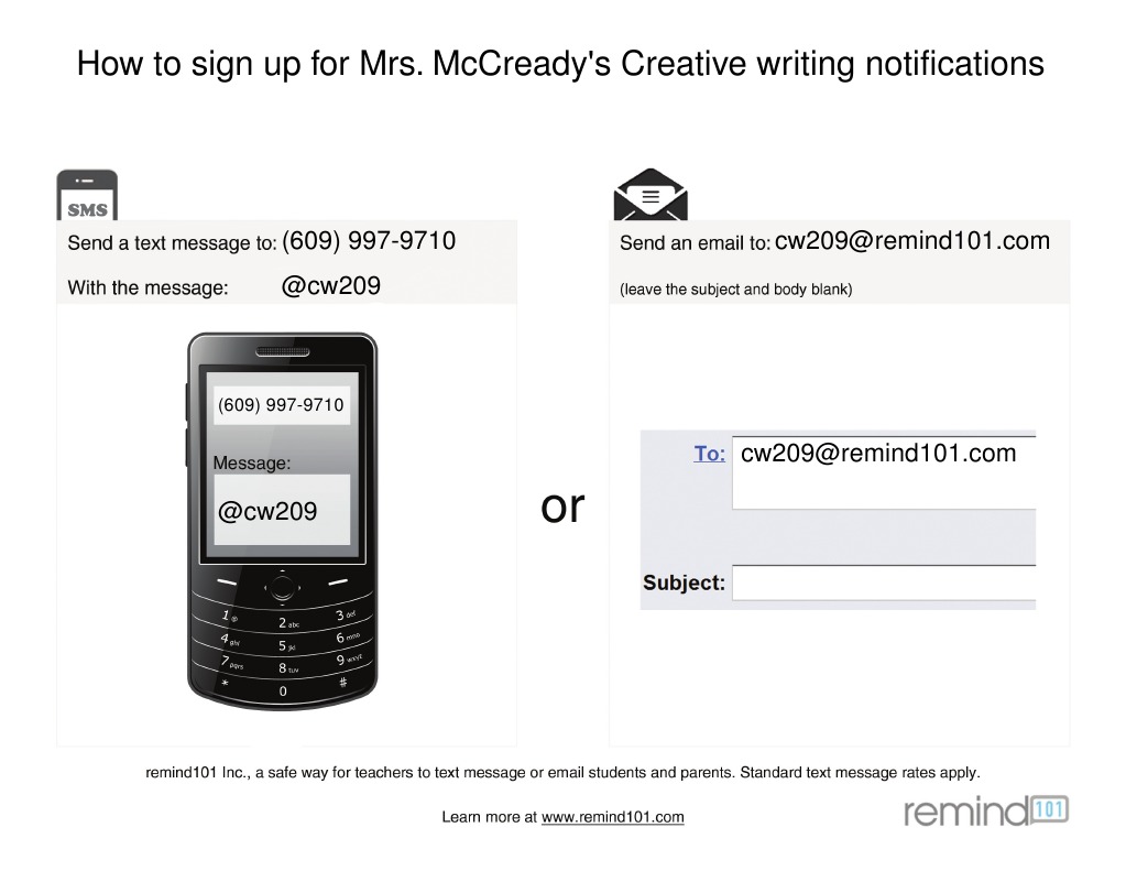 Creative Writing Remind101 | PDF