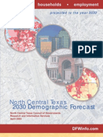 Demographic Report - North Texas 2030 Demographic Forecast - And Before