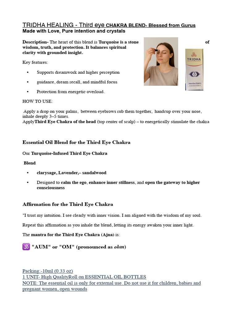 Third Eye Chakra Blend | PDF