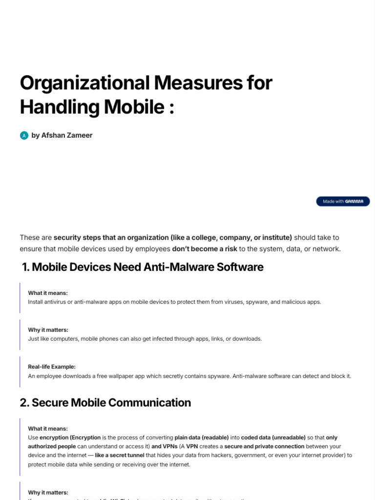 Mobile Device Security Best Practices | PDF | Antivirus Software | Security