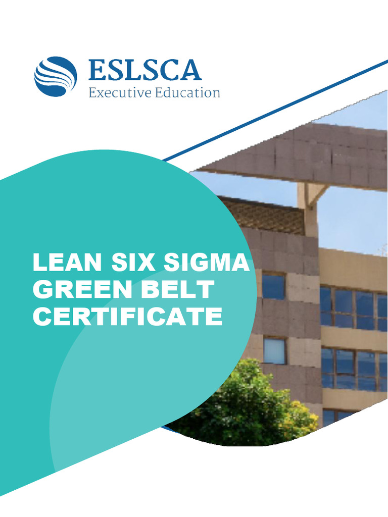 Lean Six Sigma Green Belt Program | PDF | Six Sigma | Business