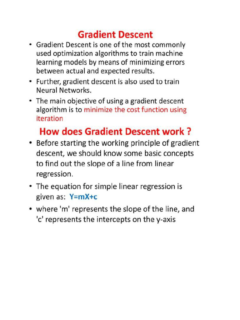 GRADIENT DESCENT | PDF