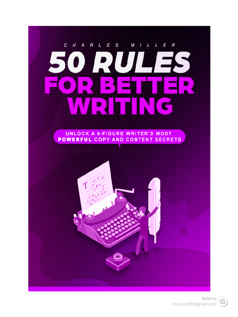 50 Rules For Better Writing | PDF | Persuasion