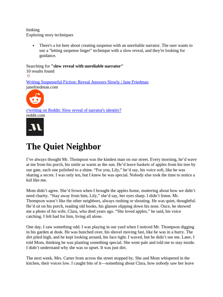 Unreliable Narrator | PDF | Narrative | Narration