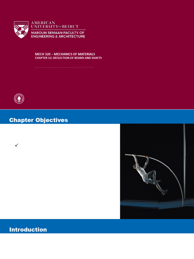 Chap12 Mech320 S2425 HH | PDF | Beam (Structure) | Elasticity (Physics)