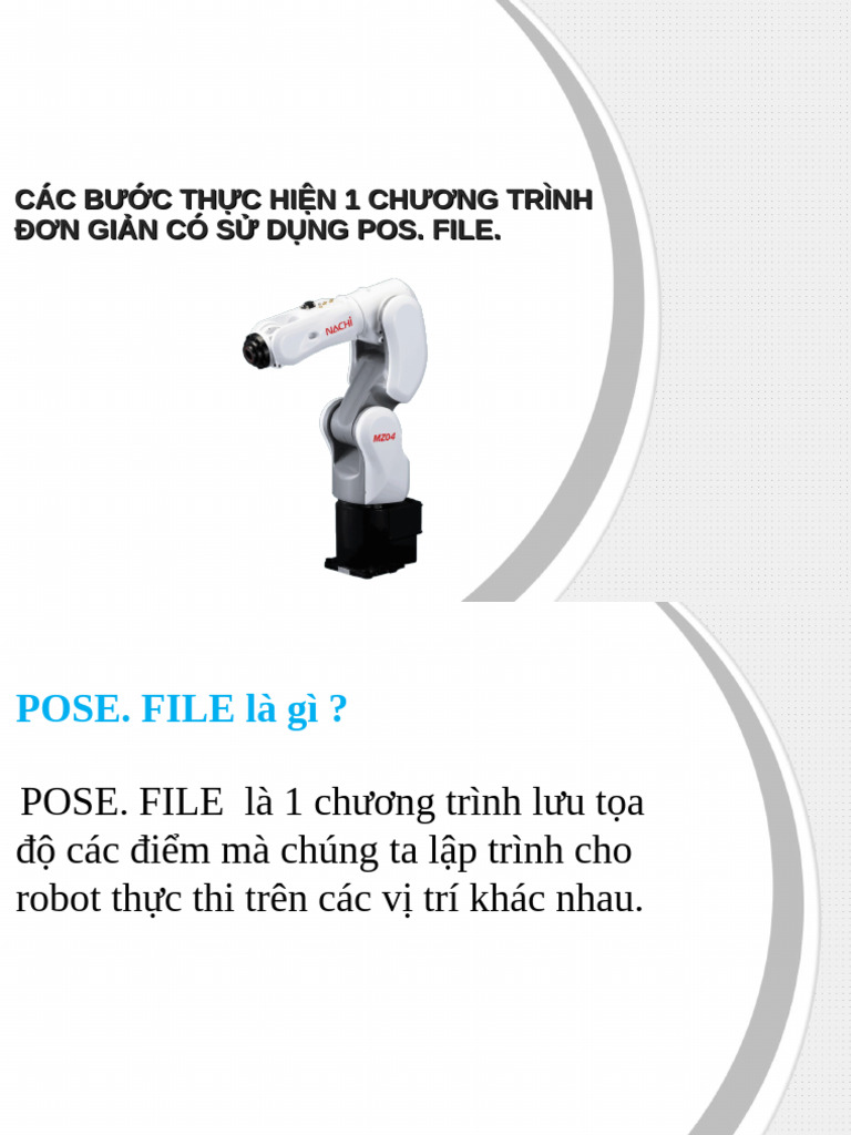 4. Lập Ct Robot Sd Pose File | PDF