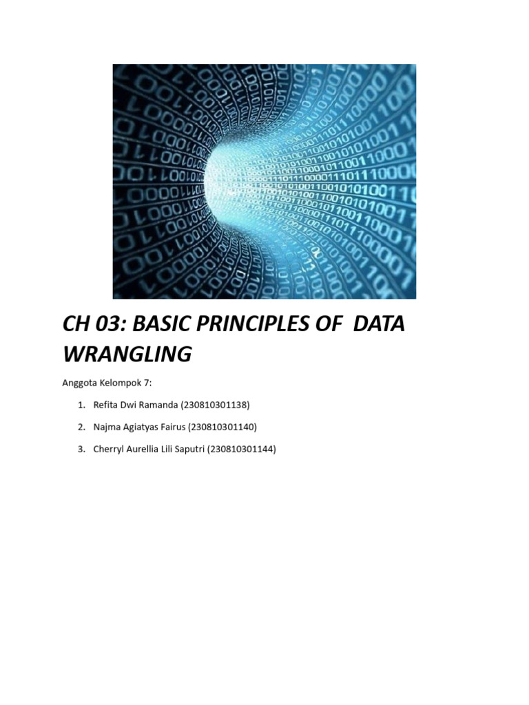 Prinsip Dasar Data Wrangling untuk Analisis | PDF