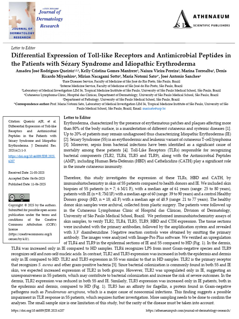 Differential Expression of Toll Like Receptors and Antimicrobial ...
